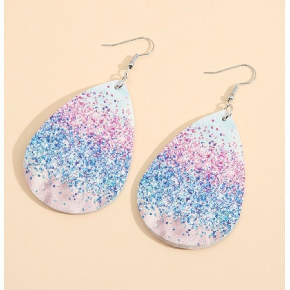 Glitter Drop Earrings 
